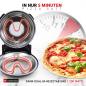 Preview: Heidenfeld elektrischer Pizzaofen Napoli, 1.200 Watt, 400°, Sichtfenster, CE-Zertifikat, Pizzastein Preview: Heidenfeld elektrischer Pizzaofen Napoli, 1.200 Watt, 400°, Sichtfenster, CE-Zertifikat, Pizzastein