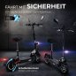 Mobile Preview: eFlux Lite Six E-Scooter 1000 Watt mit Straßenzulassung, 40 km/h, verstellbarer Sitz, Lithium-Akku