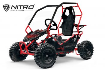 Nitro Motors Eco Gokart CROSSER 1000W 36V 2-Stufen Drossel Kinderbuggy Kinder-Quad
