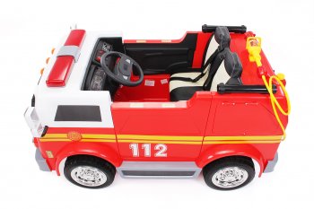 Kinder Elektroauto Feuerwehr LL911 rot