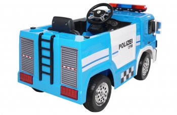 Kinder Elektroauto Polizei SX1818 blau oder Feuerwehr