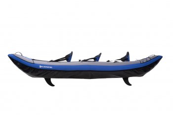 Bluemarina Luftkajak Samoa, 3-Sitzer-Kanu Kajak aufblasbar für 3 Personen mit Paddeln, Pumpe, Tasche