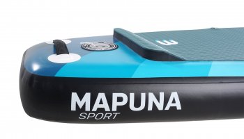 Bluemarina SUP Board Mapuna Sport 2020, Kickpad, Double Layer, Paddel, Pumpe, Rucksack, 5J Garantie Größe 330x76x15cm
