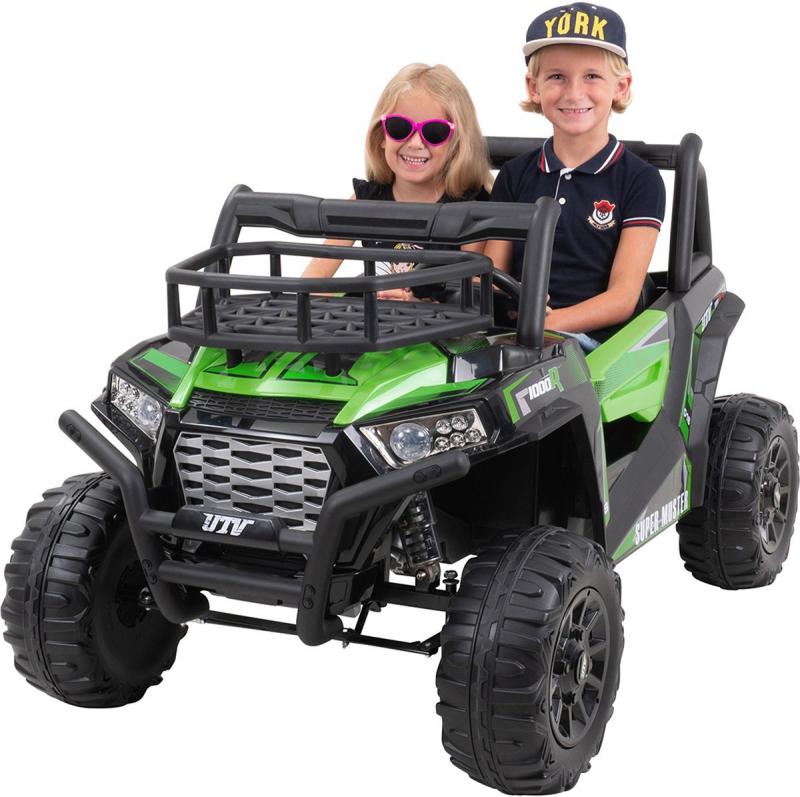 UTV-Kinder-Elektroauto Jeep Explorer 2-Sitzer mit Fernbedienung, Gepäckträger, 4 x Stoßdämpfer