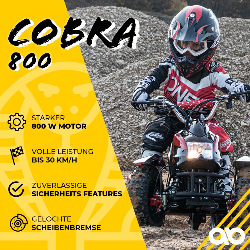 800 W ECO Cobra 3 Stufen Drossel | Miniquad | Elektroquad