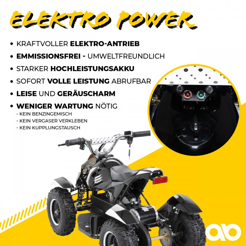 800 W ECO Cobra 3 Stufen Drossel | Miniquad | Elektroquad 800 W ECO Cobra 3 Stufen Drossel | Miniquad | Elektroquad