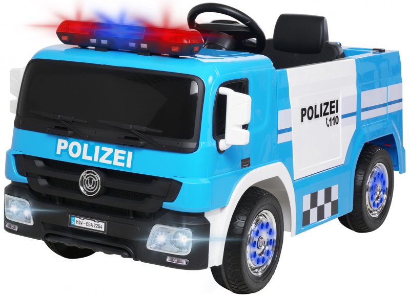 Kinder Elektroauto Polizei SX1818 blau oder Feuerwehr Kinder Elektroauto Polizei SX1818 blau oder Feuerwehr