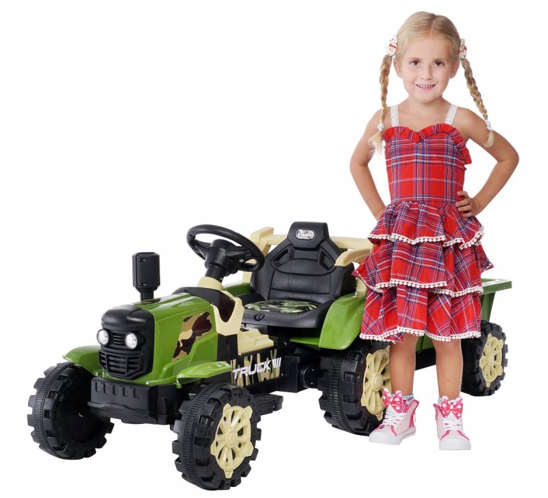 Kinder Elektro Traktor mit Anhänger