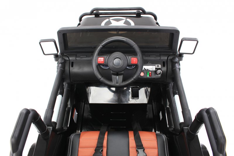 Kinder Elektroauto "Wrangler" Offroad Jeep ALLRAD 2-Sitzer 4 x 35Watt 2x10AH Batterie EVA Reifen