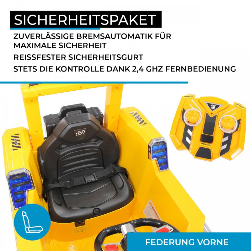 Kinder Elektrobagger D2811 gelb Kinder Elektrobagger D2811 gelb