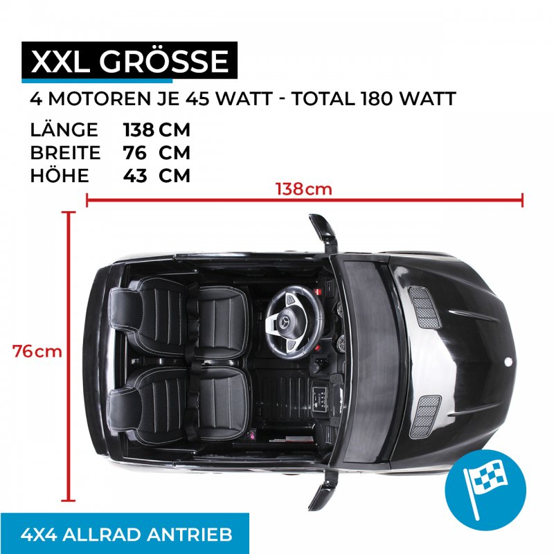 Kinder Elektroauto Mercedes GLS63 Allrad 4x45 Watt Kinder Elektroauto Mercedes GLS63 Allrad 4x45 Watt