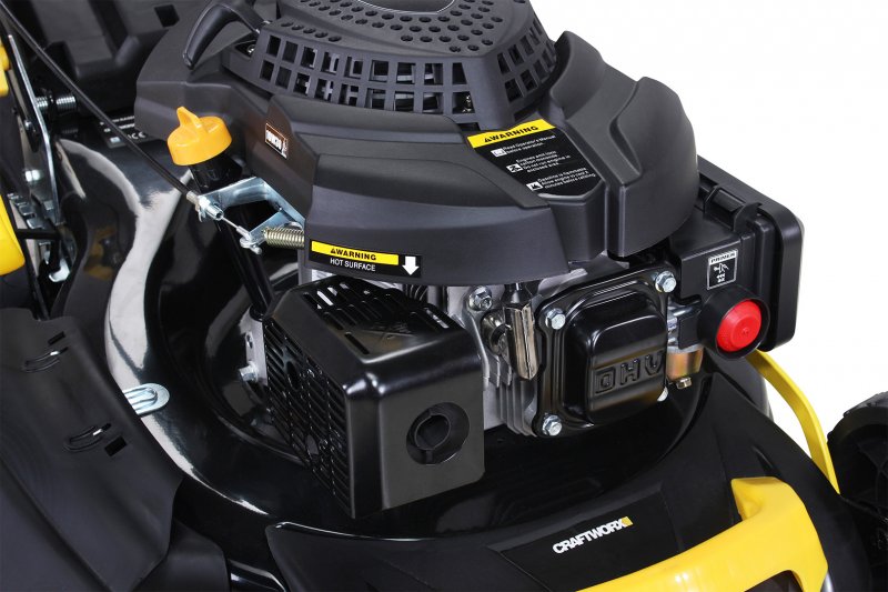 Craftfull Benzin Rasenmäher Premium 5in1 196cc Motor mit 62L Grasfangkorb und 53cm Schnittbreite Craftfull Benzin Rasenmäher Premium 5in1 196cc Motor mit 62L Grasfangkorb und 53cm Schnittbreite