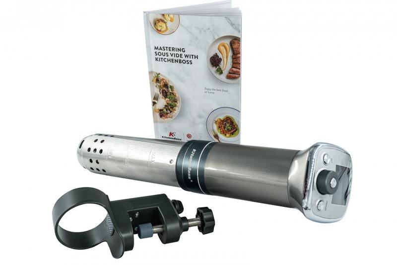 KitchenBoss Sous-Vide-Stick G320, Sous-Vide-Garer mit 3 Jahren Garantie, 1.100 Watt, 3.800 U / Min KitchenBoss Sous-Vide-Stick G320, Sous-Vide-Garer mit 3 Jahren Garantie, 1.100 Watt, 3.800 U / Min