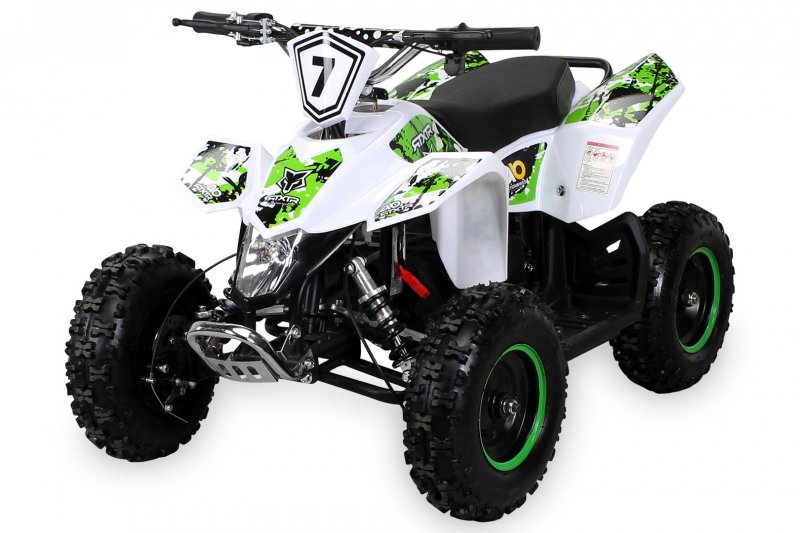 Kinder Elektro Miniquad Fox XTR 1000 Watt Weißer Body Kinder Elektro Miniquad Fox XTR 1000 Watt Weißer Body