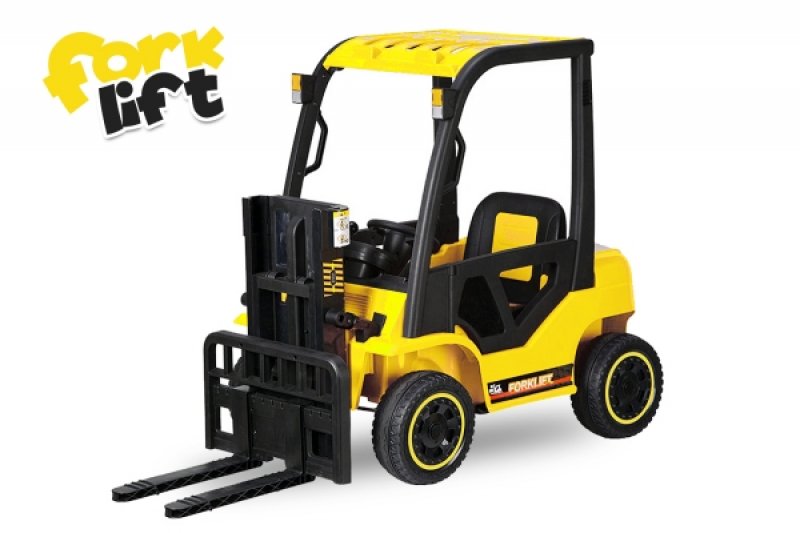 Kinder Elektro Auto Gabelstapler Forklift inkl. Palette 2x 35W 12V 7Ah 2.4G RC